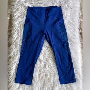 Lululemon capri leggings blue